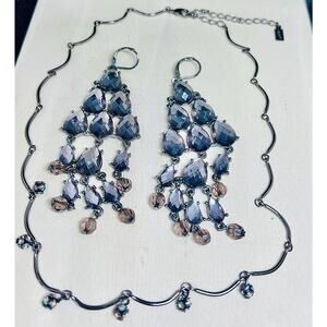 1928 necklace, 1928 jewelry, vintage necklace, vintage earrings, vintage